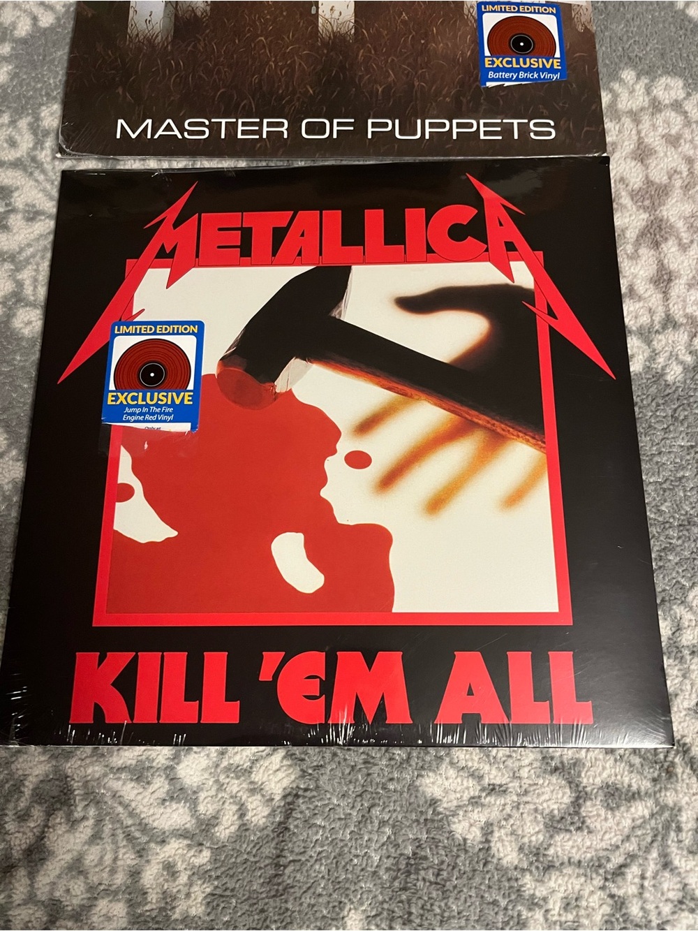 Metallica Kill 'Em All & Master of Puppets Vinyls.